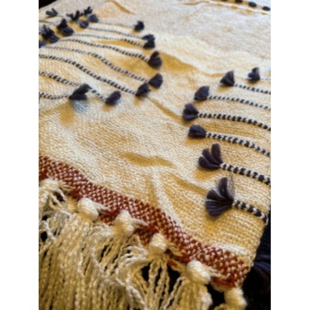 Boho Throw Blanket for Couch, Bohemian Decorative Spring Throw Blanket